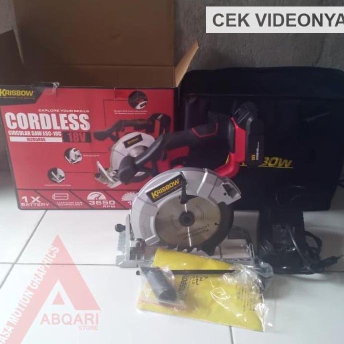 cordless circular saw / gergaji batre baterai / mesin potong
