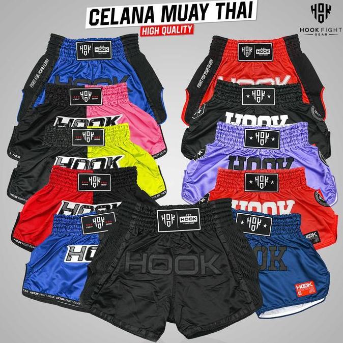 Celana Muaythai Hook, Celana Muaythai Murah, Muay Thai Shorts