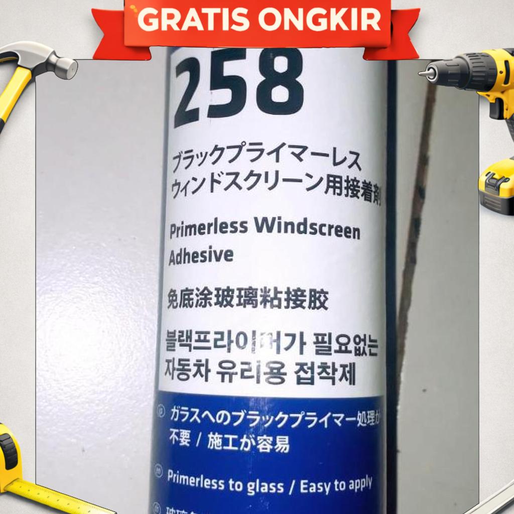 Sika Titan 258 Black/Lem Kaca Mobil.