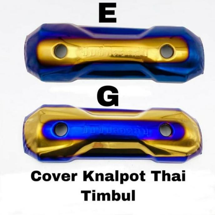 Tameng Knalpot Zoomer Two Tone Tulisan Thailand Beat Scoopy Vario 110