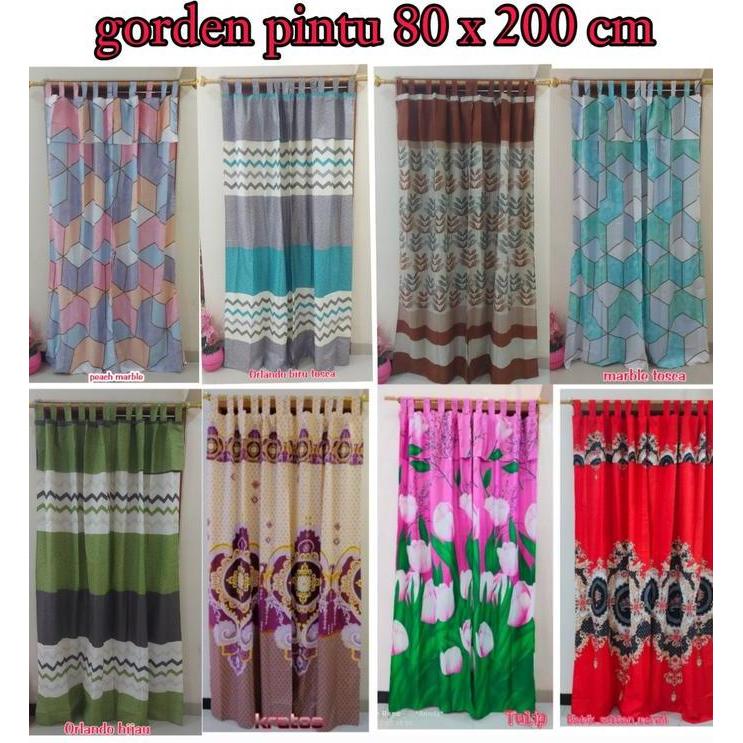 Fmly- Gorden Pintu Karakter Dan Gorden Pintu Bunga