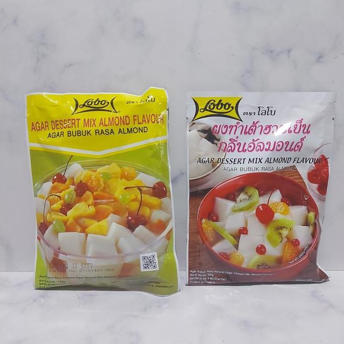 Winwin- Bubuk Pudding Almond / Agar Bubuk Rasa Almond / Lobo / Dessert