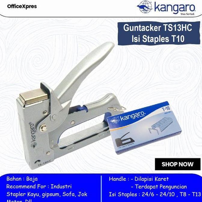 Onair- Alat Staples Tembak Jok Kulit Motor / Stapler Kayu / Guntacker Kangaro