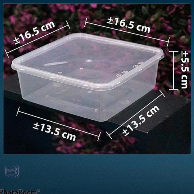 Pecfd- Thinwall 1000Ml Food Container Kotak Makan Isi 25 Set - Oti Pack