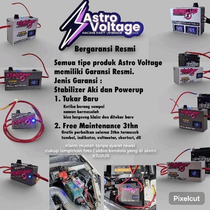 STABILIZER AKI PENGHEMAT BBM MOBIL ORIGINAL ASTRO VOLTAGE M4 RACING ORIGINAL DAN TERPERCAYA