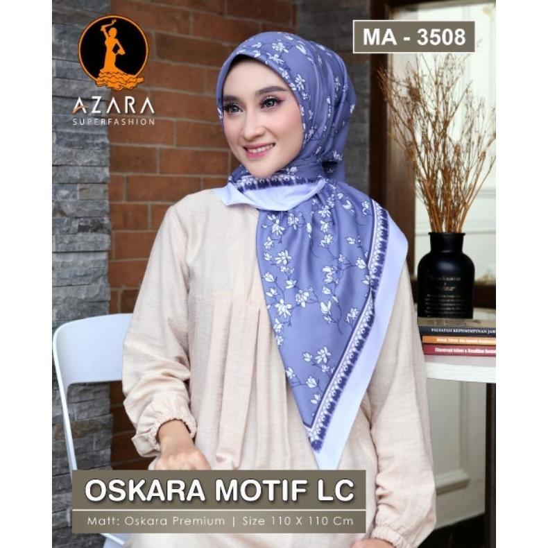 Azara Scarf - Kode A Segiempat MOTIF AZARA OSKARA LC Seragam S4 OREGANO PARIS PREMIUM LC dan FOREVER