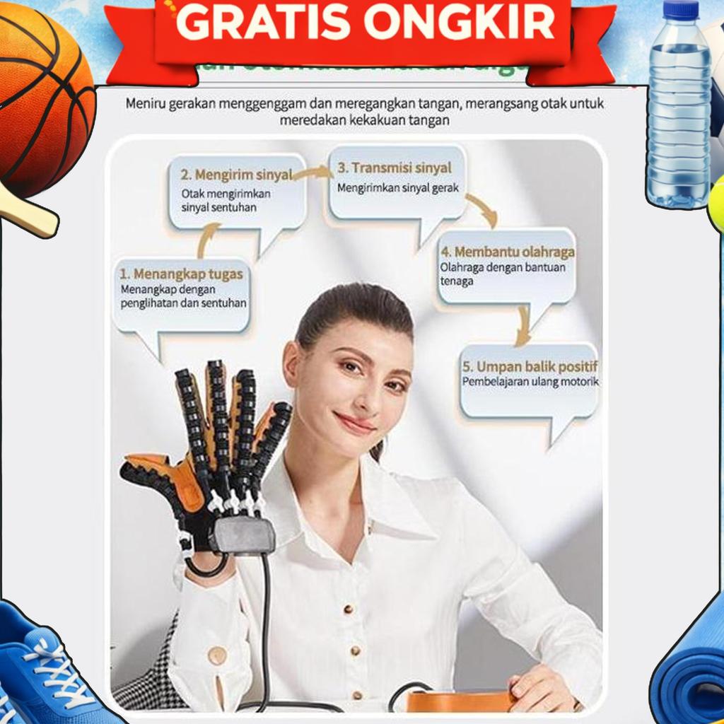 Sarung Tangan Robot Smart Untuk Terapi Stroke - Alat Elektrik Latihan Jari & Tangan, Bantu Pulihkan 