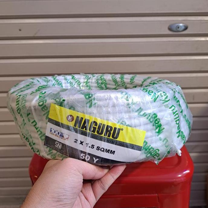 Kabel Nym Naguru 2X1.5 (1 Roll 50 Meter) / Kabel Nym Naguru / Kabel Nym 2 X 1.5 / Kabel Nym