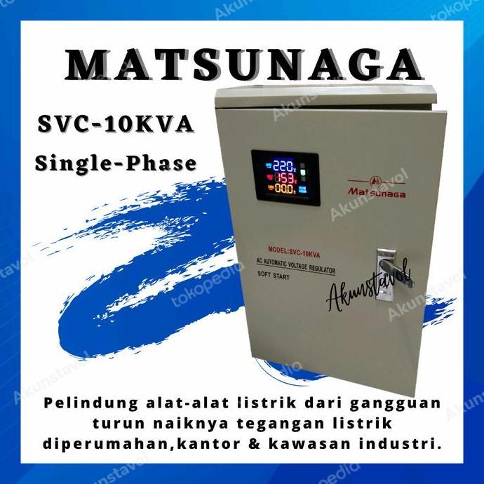 Stavolt Matsunaga SVC-10KVA - Stabilizer Listrik 10KVA Digital