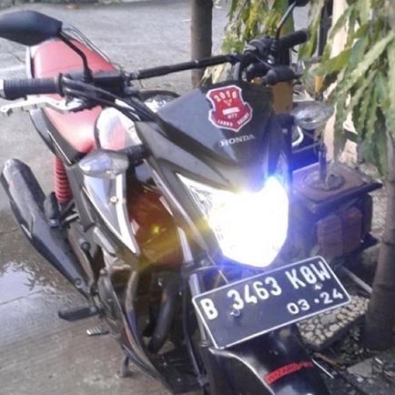 PROMO Lampu Led Laser H4 Lampu Led Utama Laser Hi Low Mxking klx crf cb Vixion dll COD