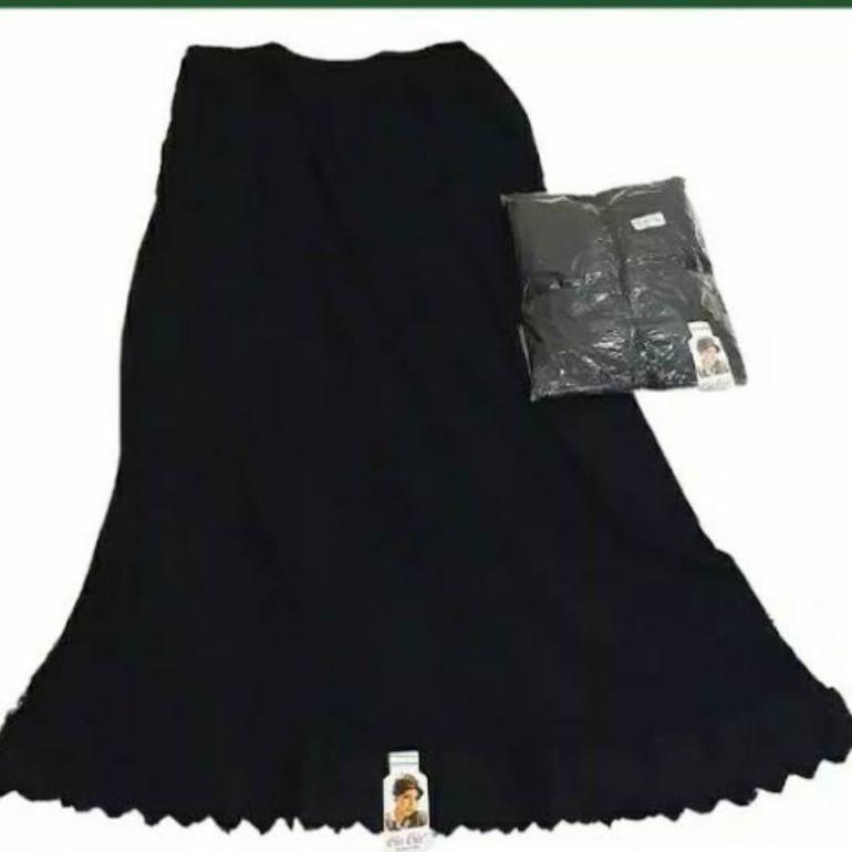 Androk / Under rok / Daleman rok muslim panjang Hitam Ramadhan