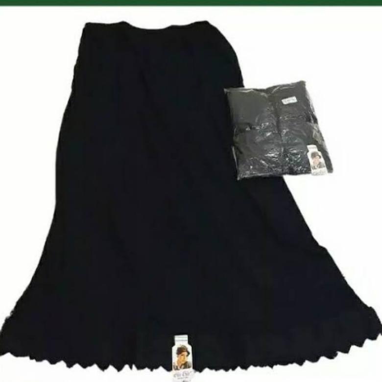 Androk / Under rok / Daleman rok muslim panjang Hitam Buruan