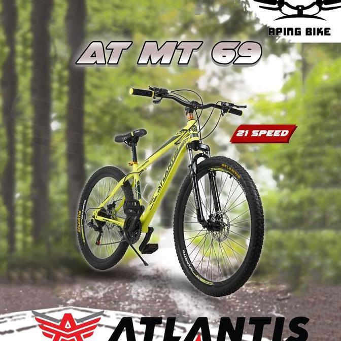 Terlaris Sepeda Atlantis At-69 24" 26" 27.5" Sepeda Mtb Atlantis Sepeda Gunung
