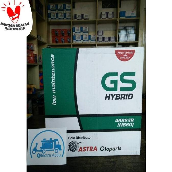 Aki Mobil Toyota Avanza GS astra hybrid NS60 aki basah