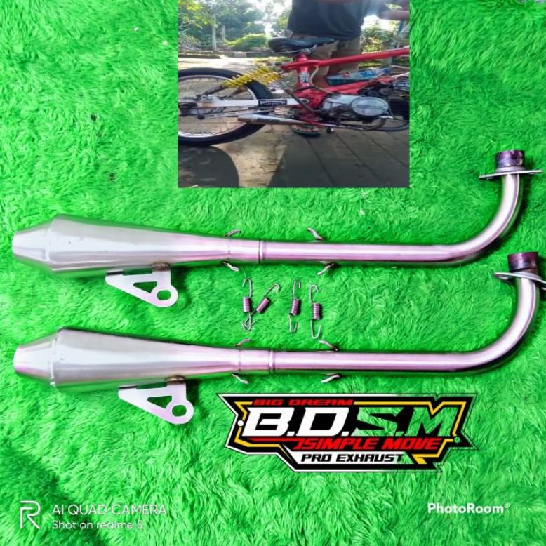 BIG SALE knalpot BMX CUB pnp motor supra vega jupiter Free Laser Nama gratis