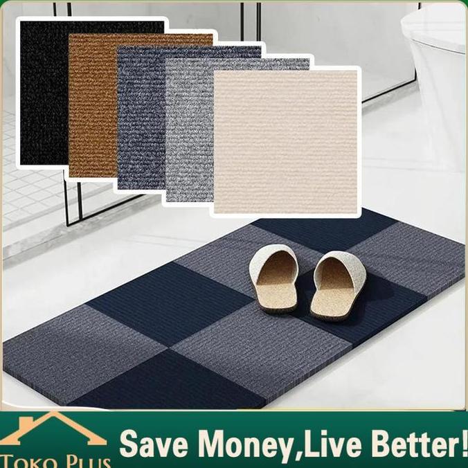 QWEKLY Karpet Bulu Adhesive Puzzle Anak Alas Lantai Dekorasi Rumah Carpet