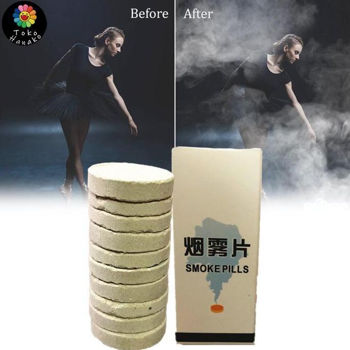 VINTOP 1 Kotak Isi 10 Smoke Bom Asap Putih Cake Tablet Fotografi Foto