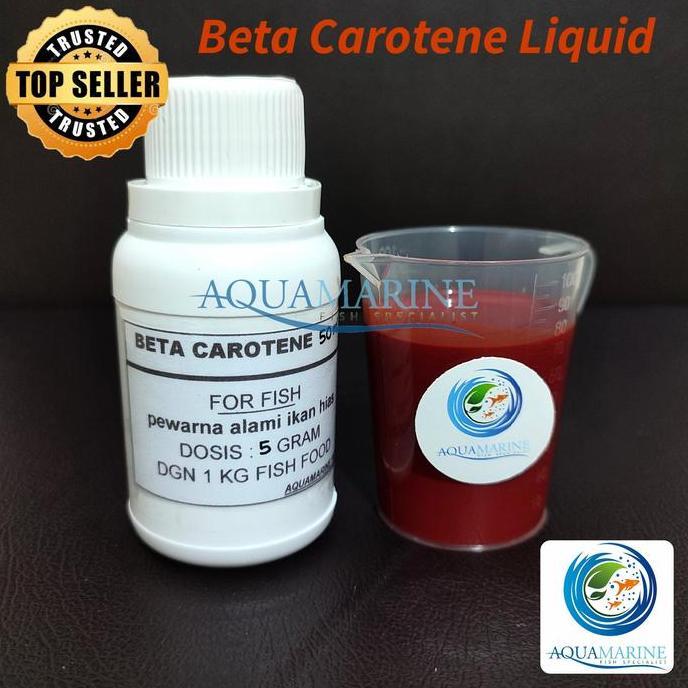 BETA CAROTENE 50 ml Vitamin Ikan Hias Pigmen Merah Pewarna Ikan Merah dan Kuning Beta Carotene Ikan 