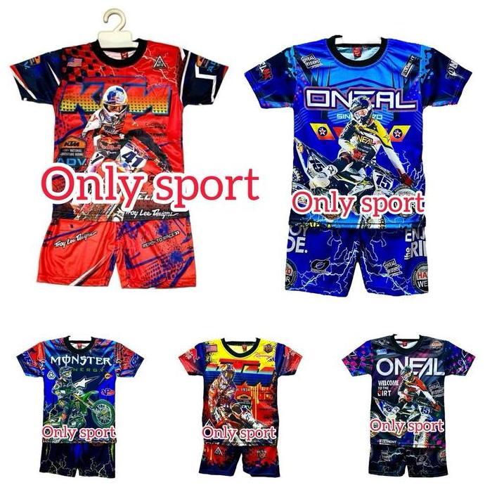 MD4 }} STELAN BAJU BALAP ANAK TERBARU/JERSEY BALAP MOTORCROSS ANAK