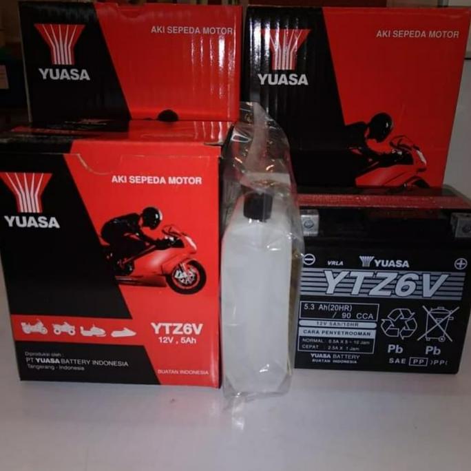 AKI MOTOR YUASA YTZ6V R15 SONIC SATRIA FU CB150R VARIO 150 PCX