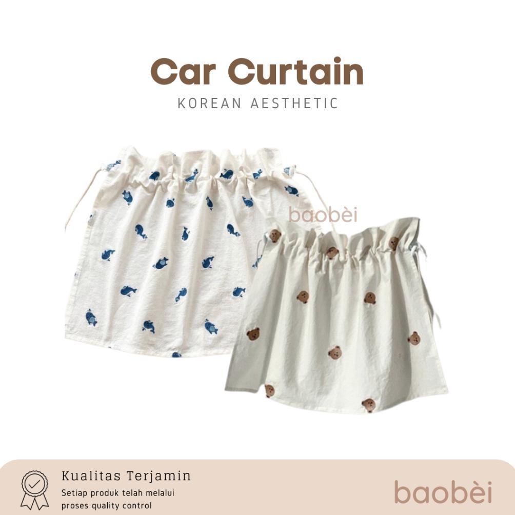 BAOBEI - KOREAN CAR CURTAIN / TIRAI KACA MOBIL / GORDEN MOBIL ANTI UV / TIRAI MOBIL / SUN SCREEN BAY
