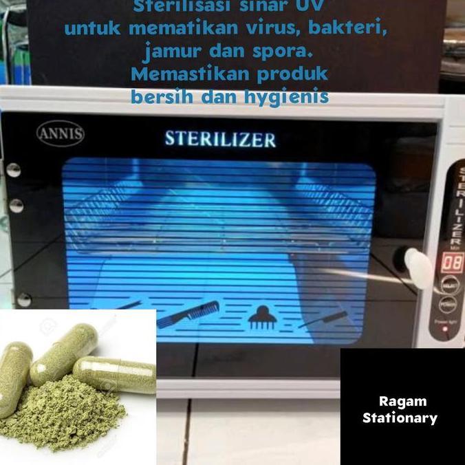 Pastisehat- Kapsul Bubuk Jamur Lingzhi Herbal Jamu Obat Curah 100 Butir