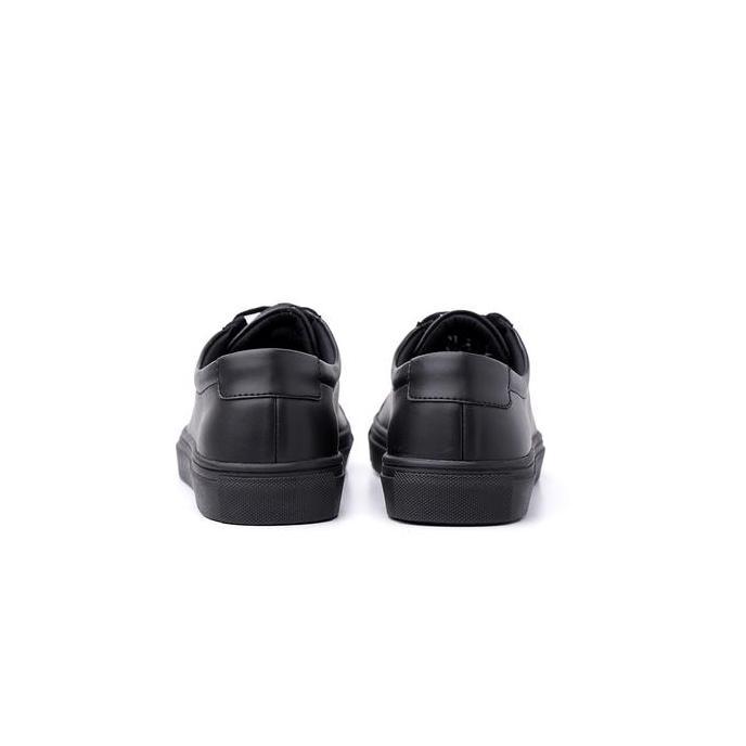 Ready Sepatu Pria Portee Mono Court All Black - Sneakers Semi Formal Casual | Nyaman Stylish | Sepat