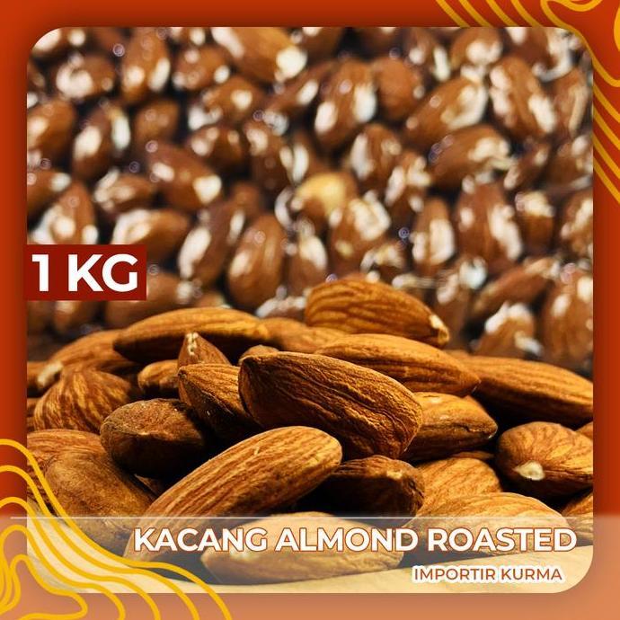 ALMOND ROASTED 1kg KACANG ALMOND PANGGANG / ALMOND PANGGANG ROASTED