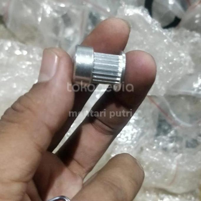 Waare- Pulley Aluminium Belt 10Mm Lubang As 8Mm Cnc Pulley Promo