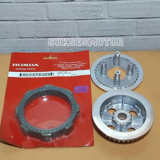 Promo paketan kampas kopling + Rumah kaki 4 + lawan Honda Verza mega pro new monoshock Aksesoris Mot