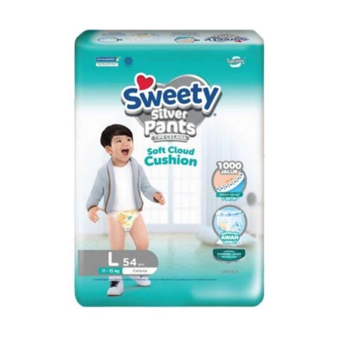Projecmax- Sweety Silver Pants Popok Celana L54 Bayi Kering Cloudy Baby