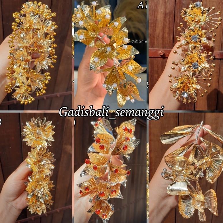 semanggi bali termurah / bunga emas/ semanggi emas / semanggi hair do/ semanggi kondangan / karet ul