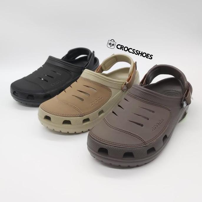 READY STOCK ORIGINAL Sandal Crocs Yukon Leather Pria, 39-45