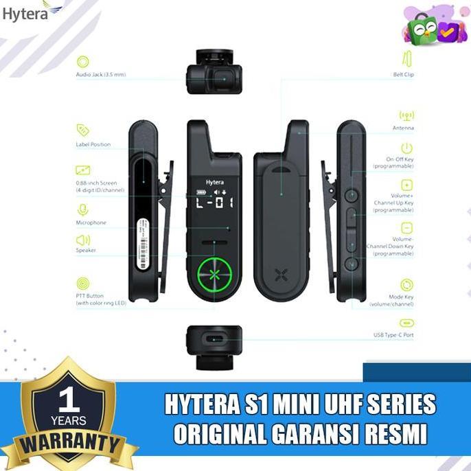 Haandybom3 - Hytera S1 Mini Series Uhf Hytera S1 Mini Walkie Talkie Hytera S1 Mini Uhf 4 Original Ga