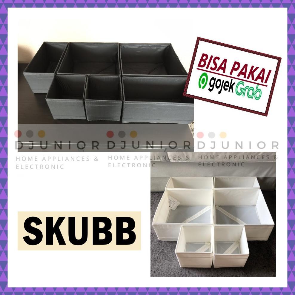 SKUBB SEKAT LACI / STORAGE BOX / KERANJANG KOTAK PENYIMPANAN BAJU ISI 6PCS - LIVIN