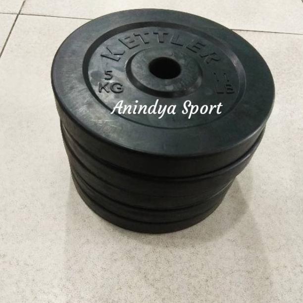 Kettler Rubber Plate 5kg - Piringan Dumbell /Barbell