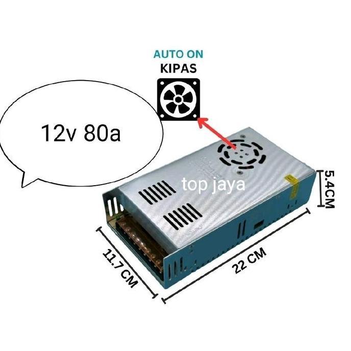 Promo Trafo Power supply switching Adaptor 12V 80A Trafo indoor Murni 12 smps 20 amper inverter 5000