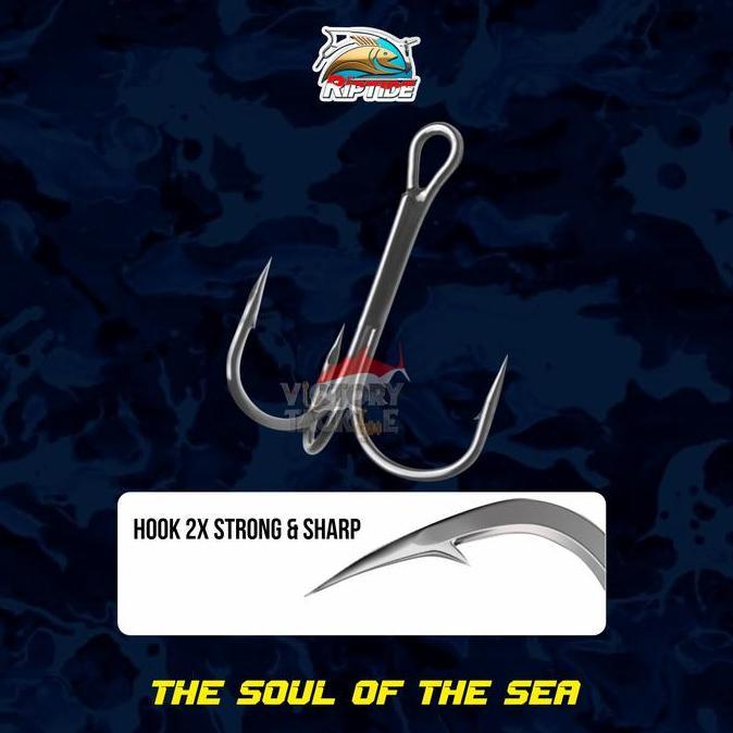 RIPTIDE BLITZ KOIKA GEN2 MICRO JIG ASSIST HOOK BULU TREBLE BERAT 10 15 20 GRAM