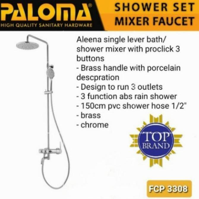 BEBAS ONGKIR - PALOMA FCP 3308 SHOWER SET PANAS DINGIN WITH Proclick-3
