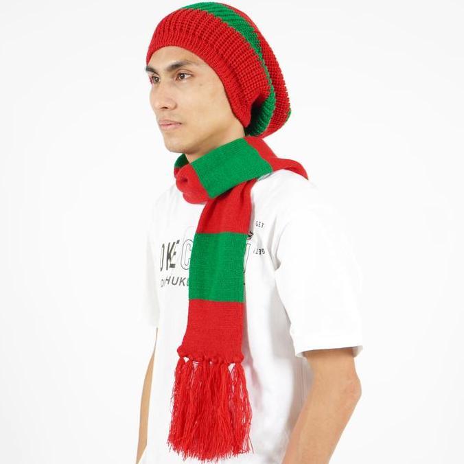 Sedia Edisi Khusus Natal Syal Natal Topi Natal Syal Rajut Aksesoris Natal | Original 100%