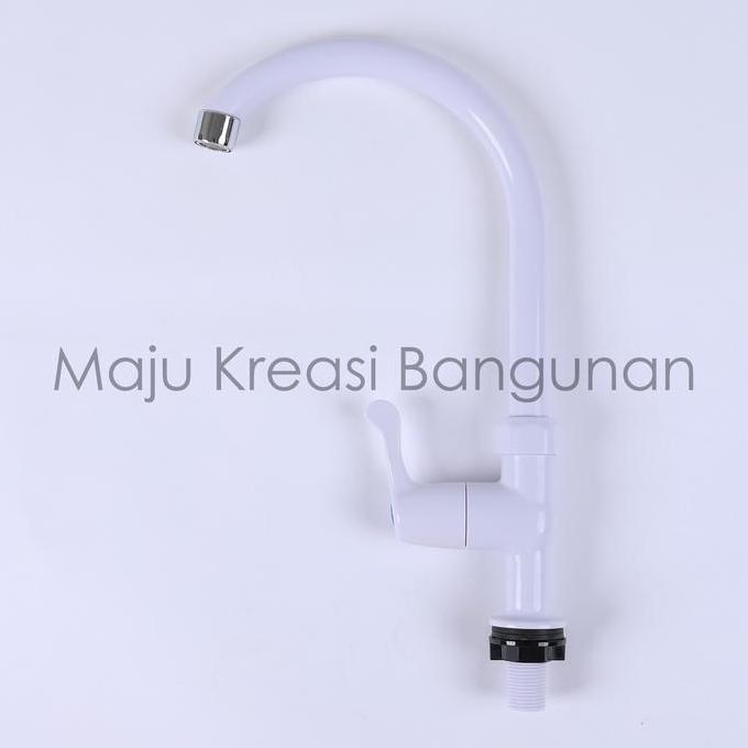 Lancar- Kran Angsa Tanam Pvc New Soligen Keran Air Cuci Piring Sink Dapur Tancap Putih B1 B2 B3 B5