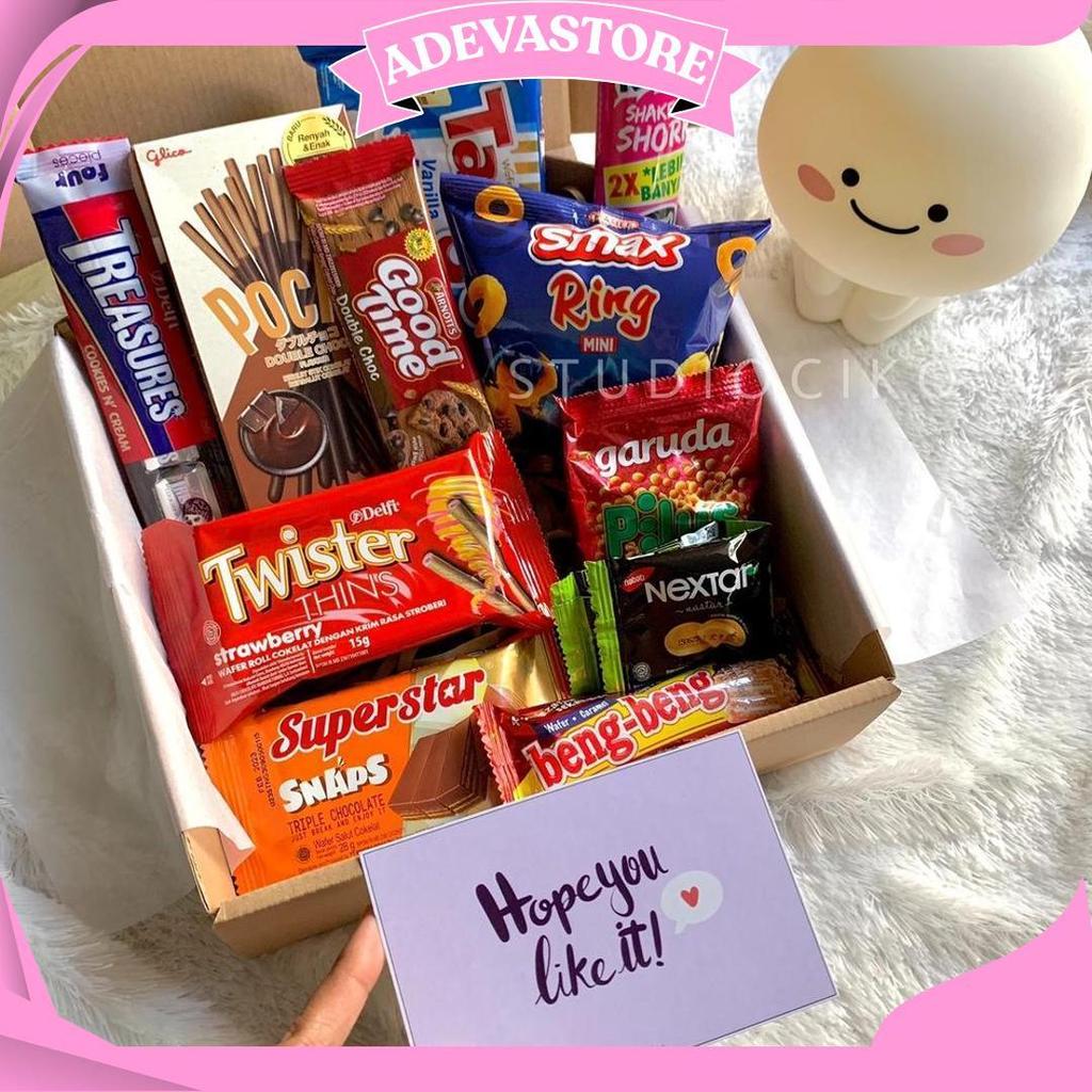 Hampers Snack Box Kado Ulang Tahun Cewek Cowok Hadiah Lebaran Natal Tahun Baru S Ori