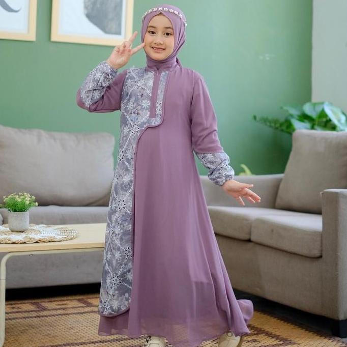 Alifa Dress // Gamis Anak Premium