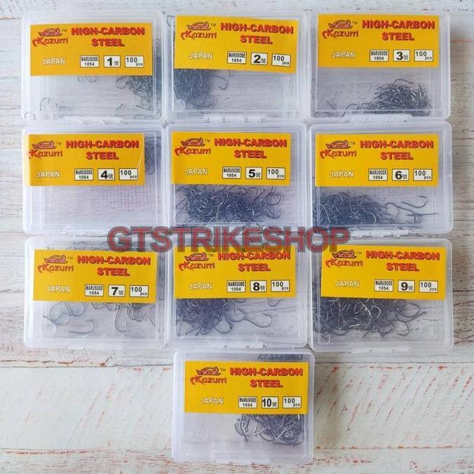 Mata kail pancing carbon Vezel Kazuri Kazurri 1054 (marusode ring) Box/ Kotakan No 1-15