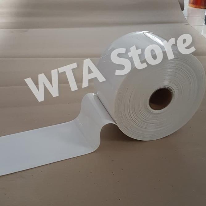 Baru Tirai Pvc Strip Curtain/Gorden Tirai Plastik Per Roll Putih Susu