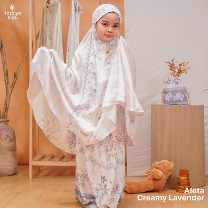Tazbiya Mukena Anak Rayon Aleta Series I Mukena Anak Motif Tk Sd Smp | Mukena Anak 4-14 Tahun | Muke