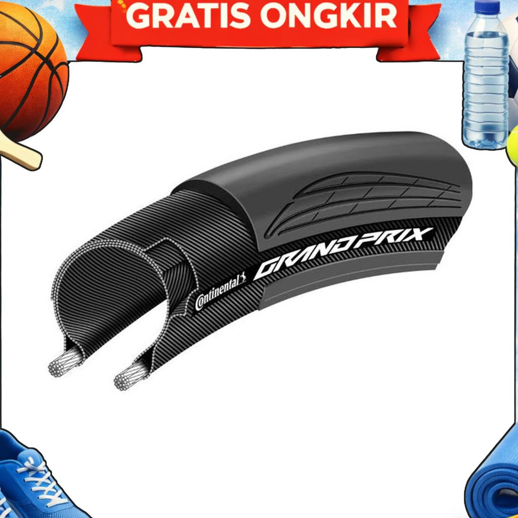 Continental Grand Prix Clincher - Black/Black - Ban Luar Sepeda