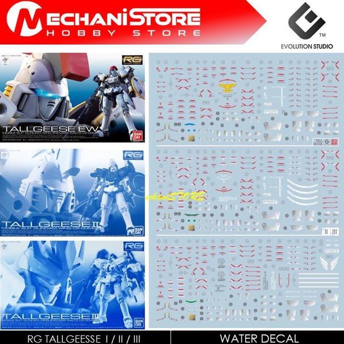 EVO Decal RG - RG28 Tallgeese EW / Tallgeese II / Tallgeese III