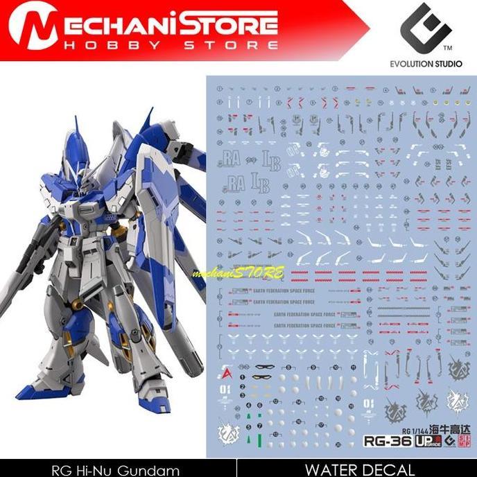 EVO Decal RG - RG36 Hi-Nu Gundam