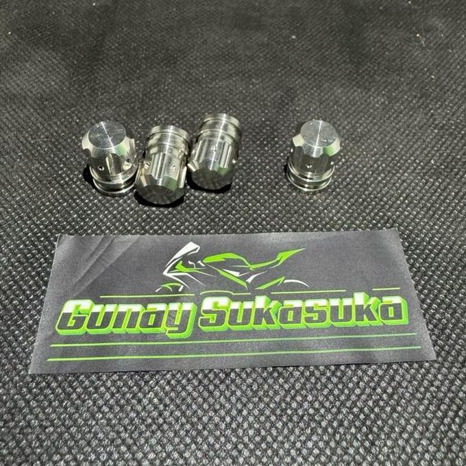 Tutup Pentil Ban Titanium Ninja R Ss Rr Zx New Rr Baru